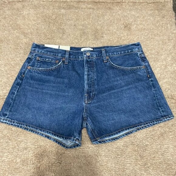Agolde High Rise Jean Shorts Size 32 New - Picture 3 of 6